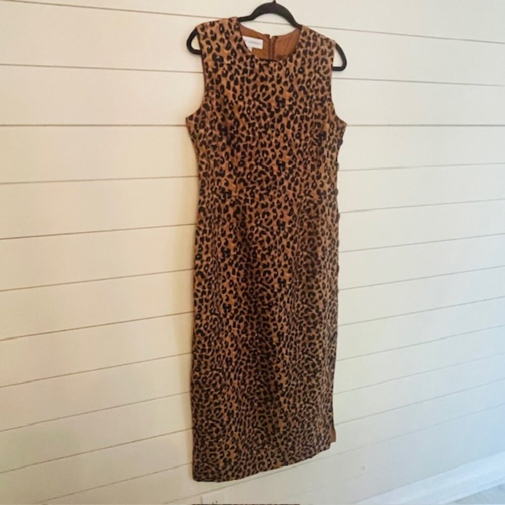Classic Maggy London Animal Print Midi Dress SZE 12